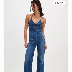 MOTHER Indigo Denim Jumpsuit NWOT